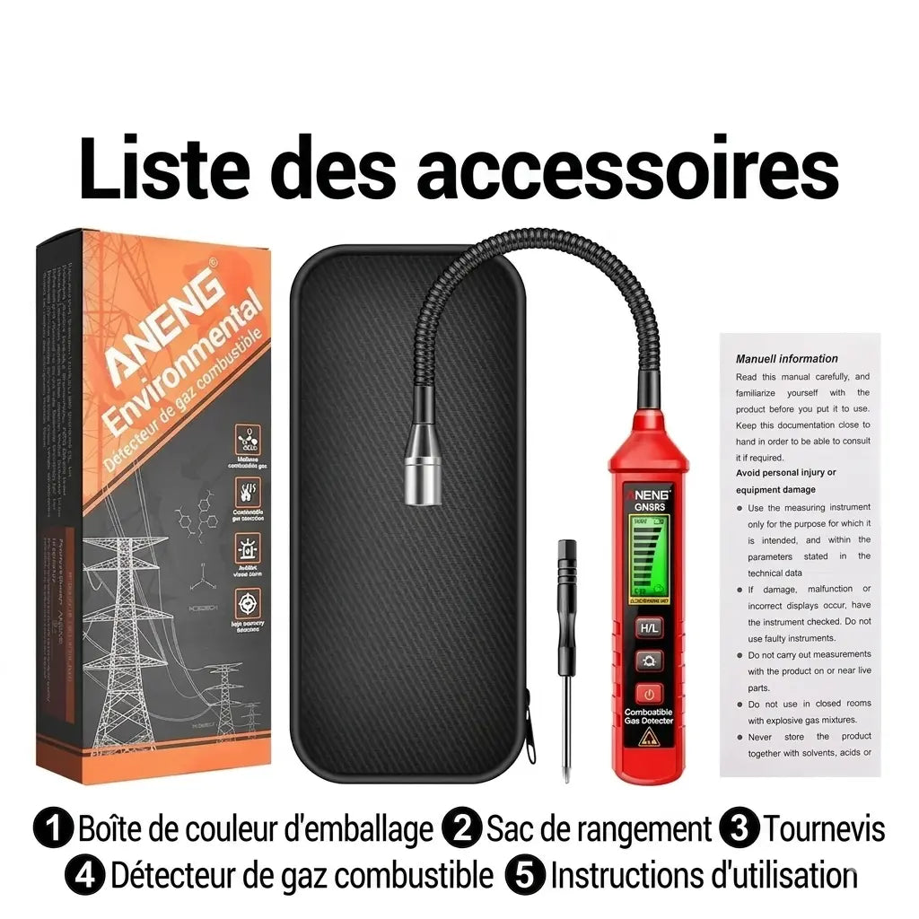 Détecteur de fuite de Gaz
